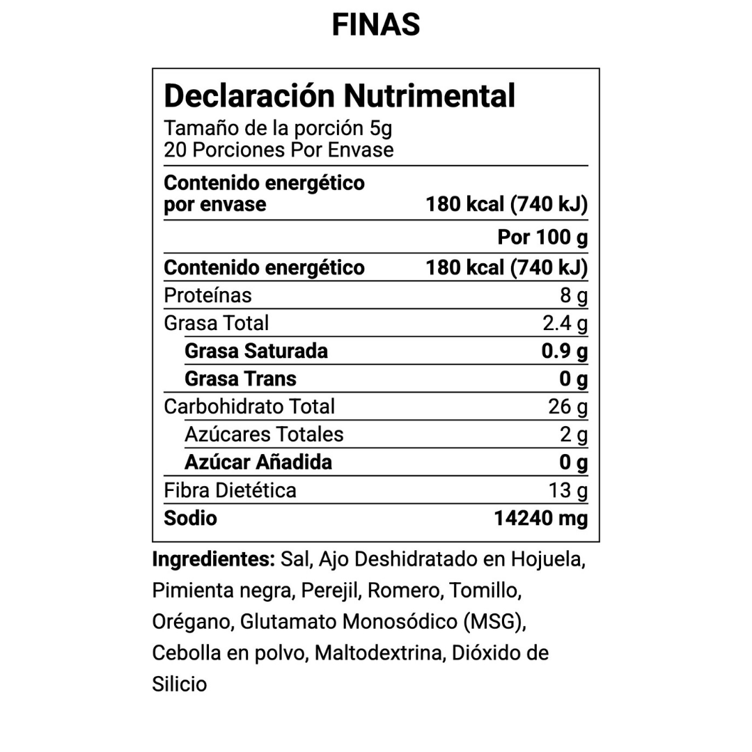 Sazonador Vence Real FINAS