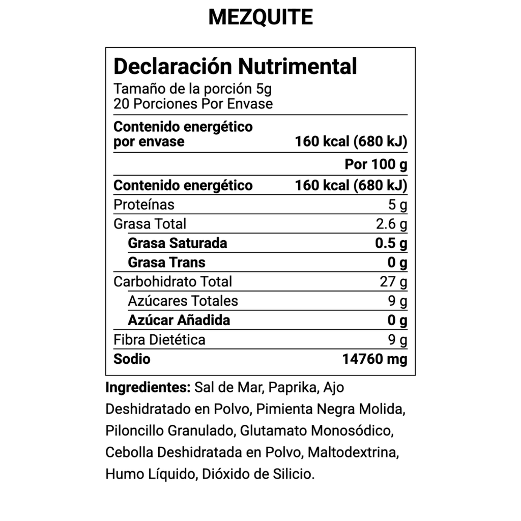 Sazonador Vence Real MEZQUITE