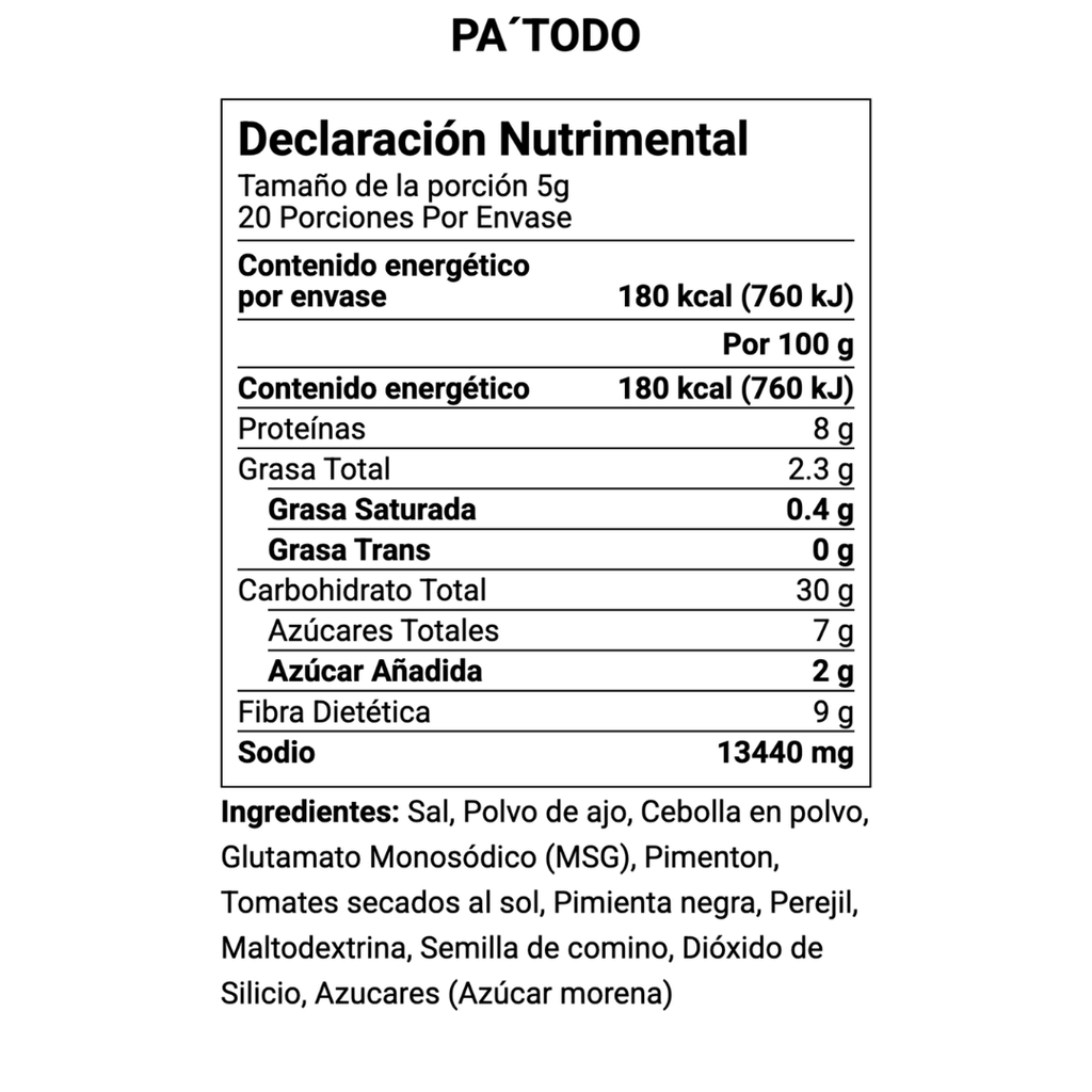 Sazonador Vence Real PA'TODO