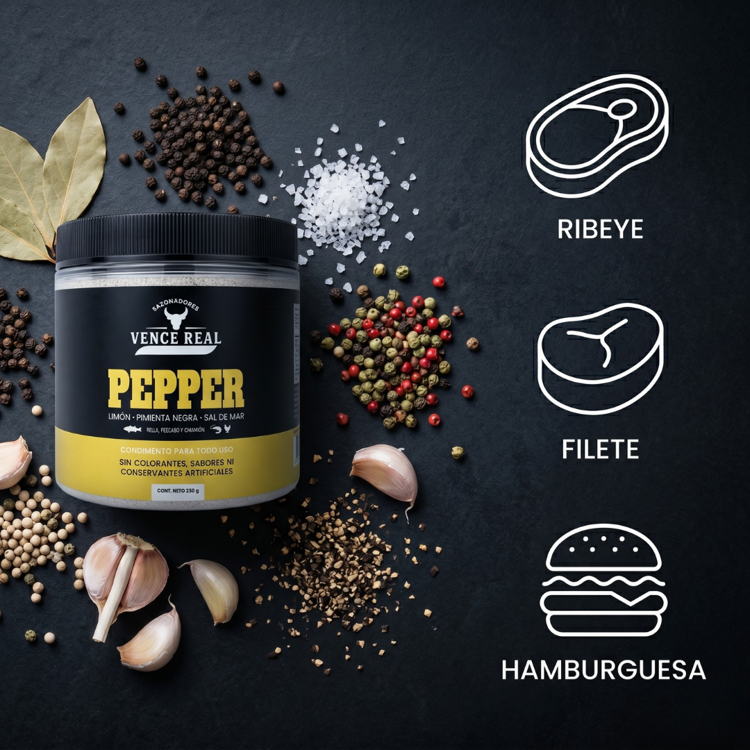 Sazonador Vence Real PEPPER