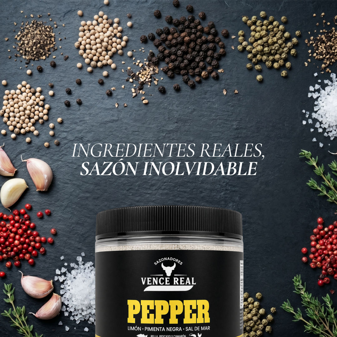 Sazonador Vence Real PEPPER