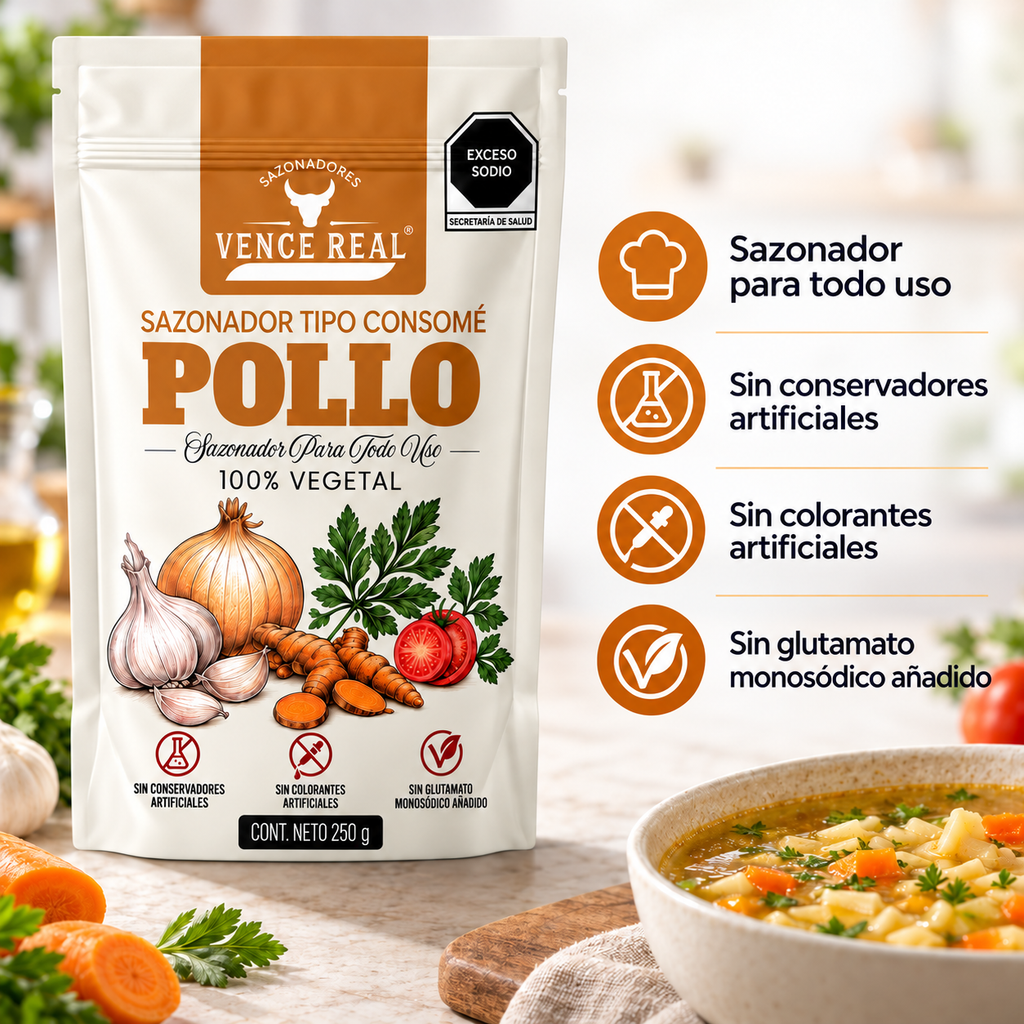 Vence Real Consomé de Pollo 250 g