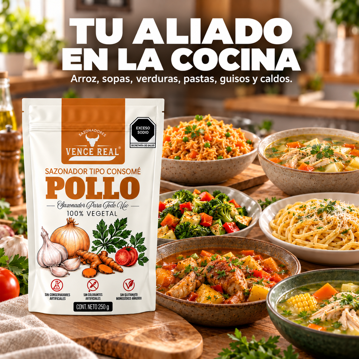 Vence Real Consomé de Pollo 250 g
