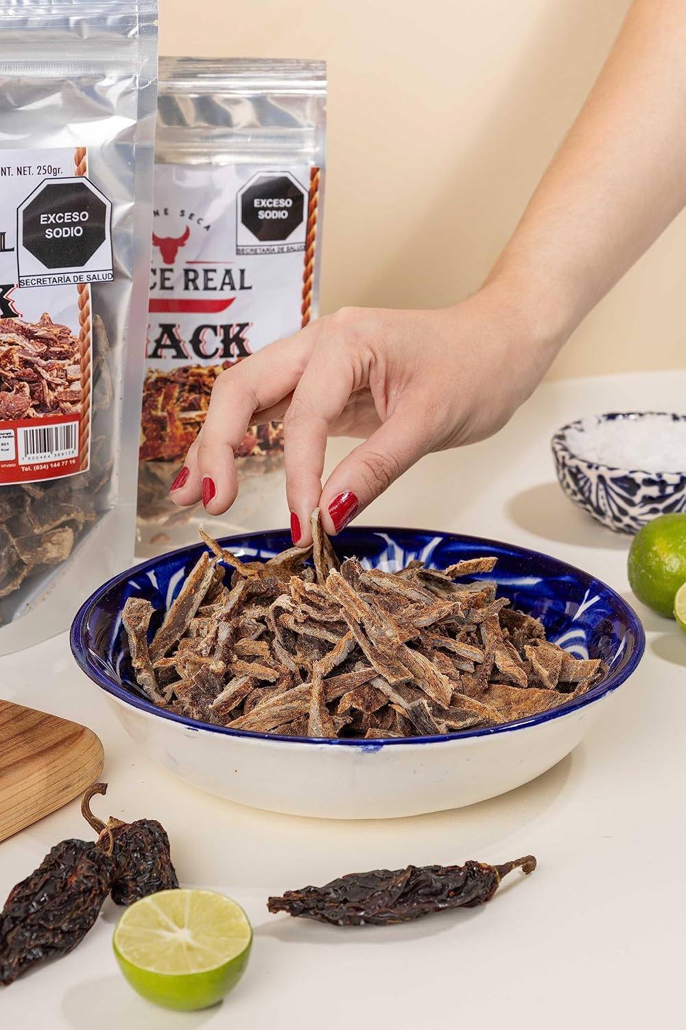 Carne Seca de Res en Trozos Vence Real | Botana Artesanal Alta en Proteína | 50g, 100g y 250g