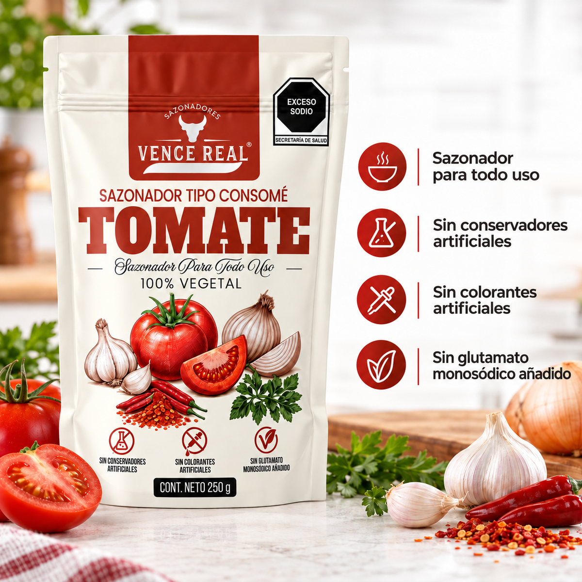Vence Real Consomé de Tomate 250 g