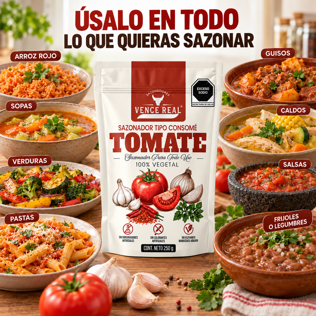 Vence Real Consomé de Tomate 250 g
