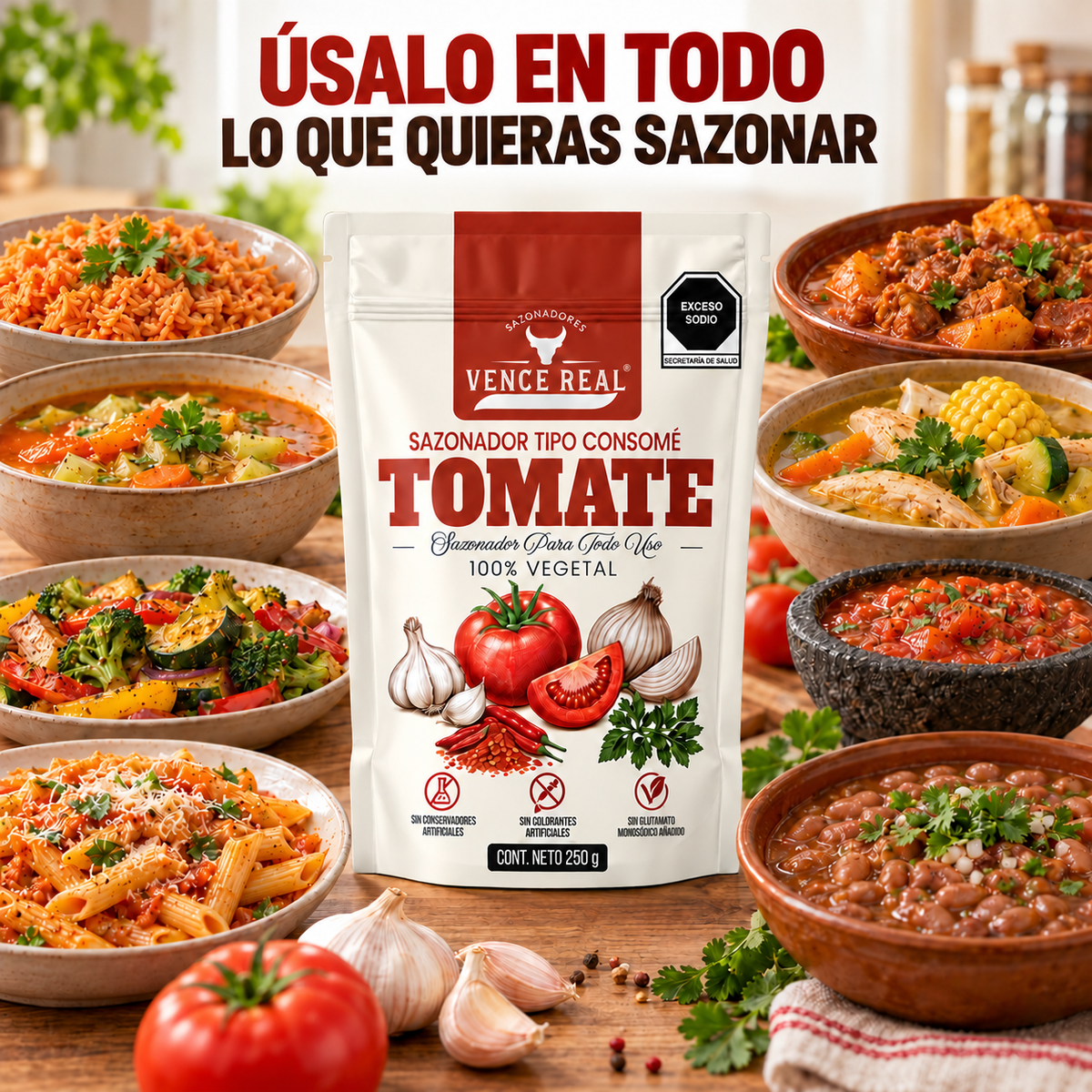 Vence Real Consomé de Tomate 250 g